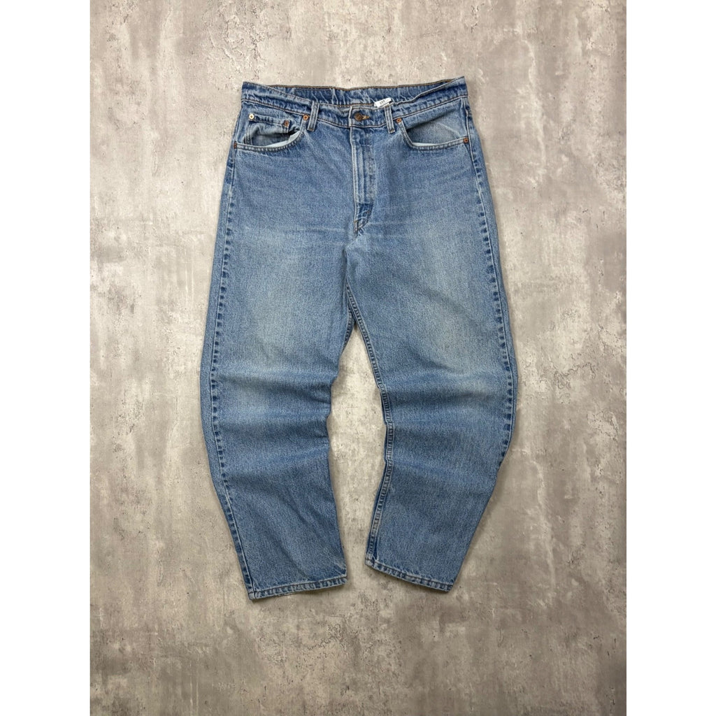 Vintage Levis 550 Red Tab Relaxed Fit Medium Wash Denim Pants Size 36