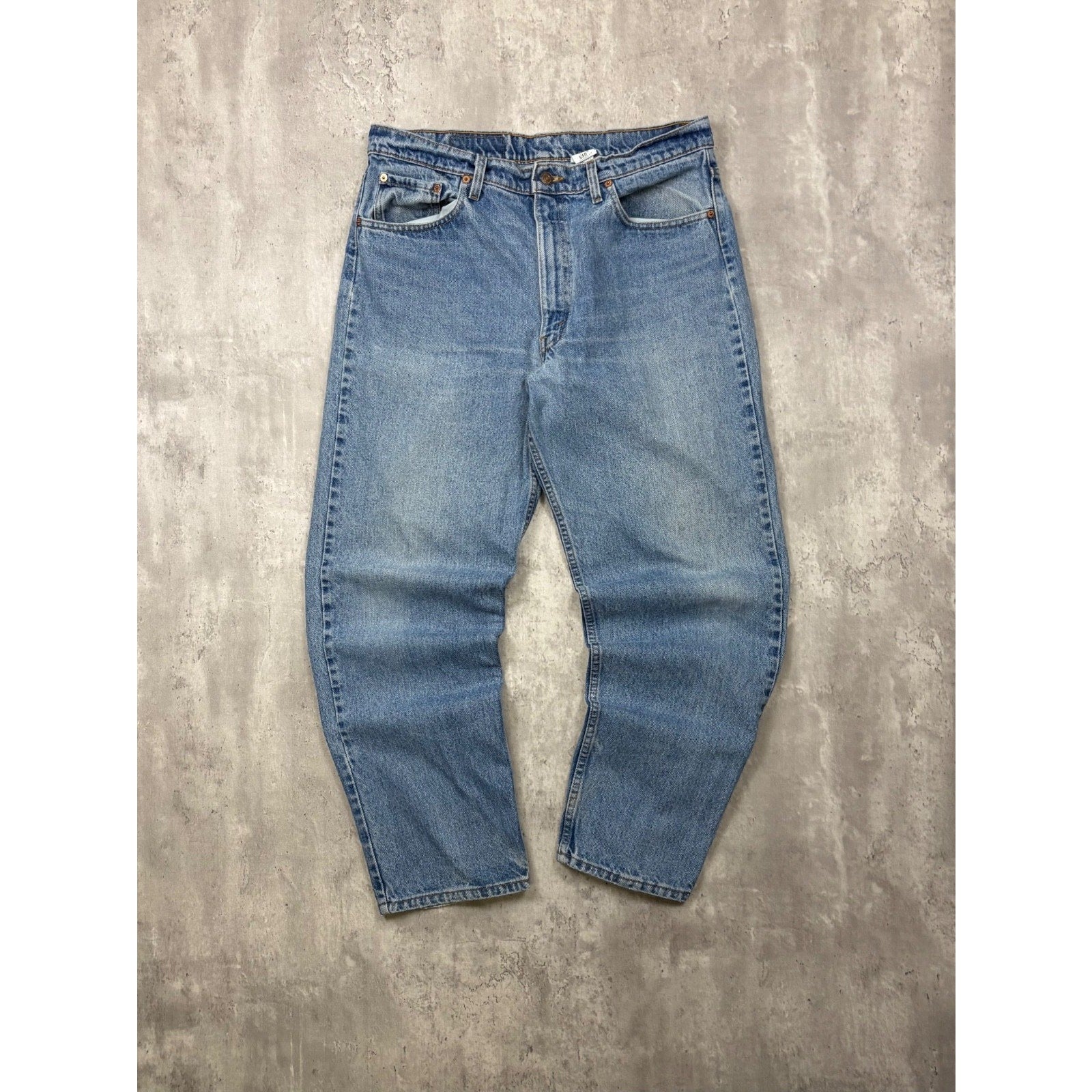 Vintage Levis 550 Red Tab Relaxed Fit Medium Wash Denim Pants Size 36