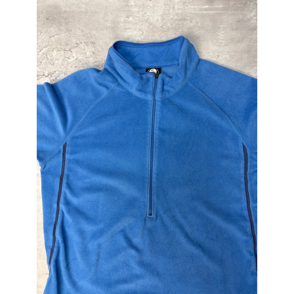 Vintage Nike ACG Tonal Embroidered Logo 1/2 Zip Fleece Sweatshirt Size YOUTH Med