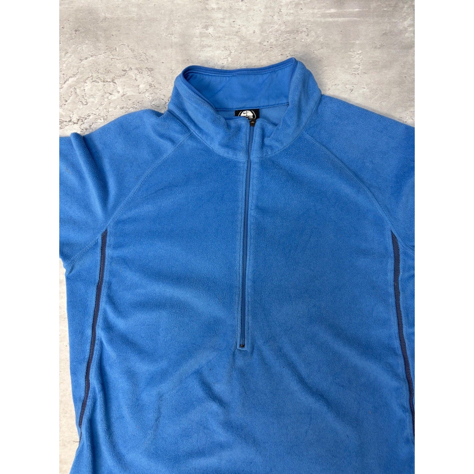 Vintage Nike ACG Tonal Embroidered Logo 1/2 Zip Fleece Sweatshirt Size YOUTH Med