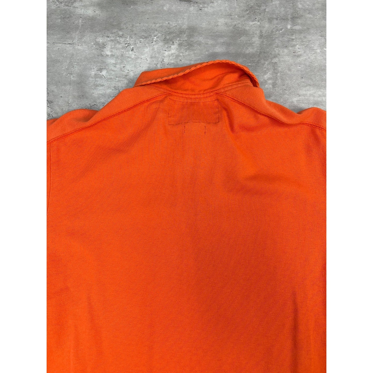 Vintage Polo Sport Spellout Graphic Long Sleeve Rugby Button Up Shirt Sz Medium