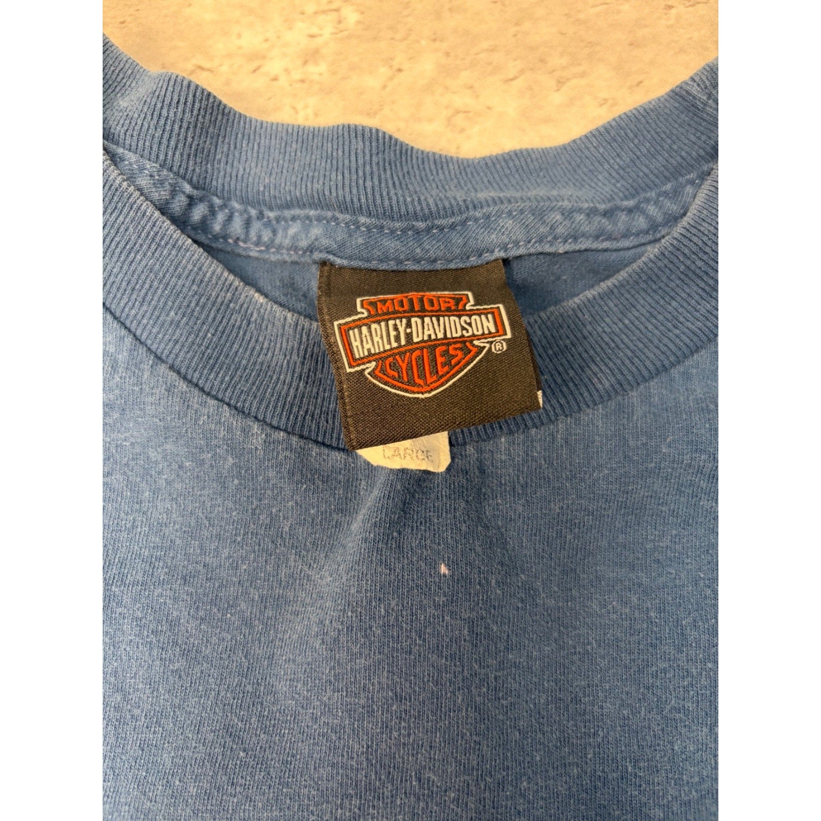 Vintage Harley Davidson American Classic Spellout Logo Graphic T-Shirt Sz Large