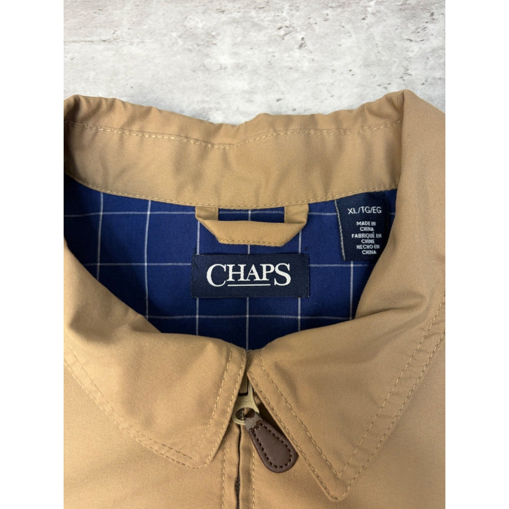 Vintage Chaps Ralph Lauren Embroidered Tonal Crest Harrington Jacket Size XL