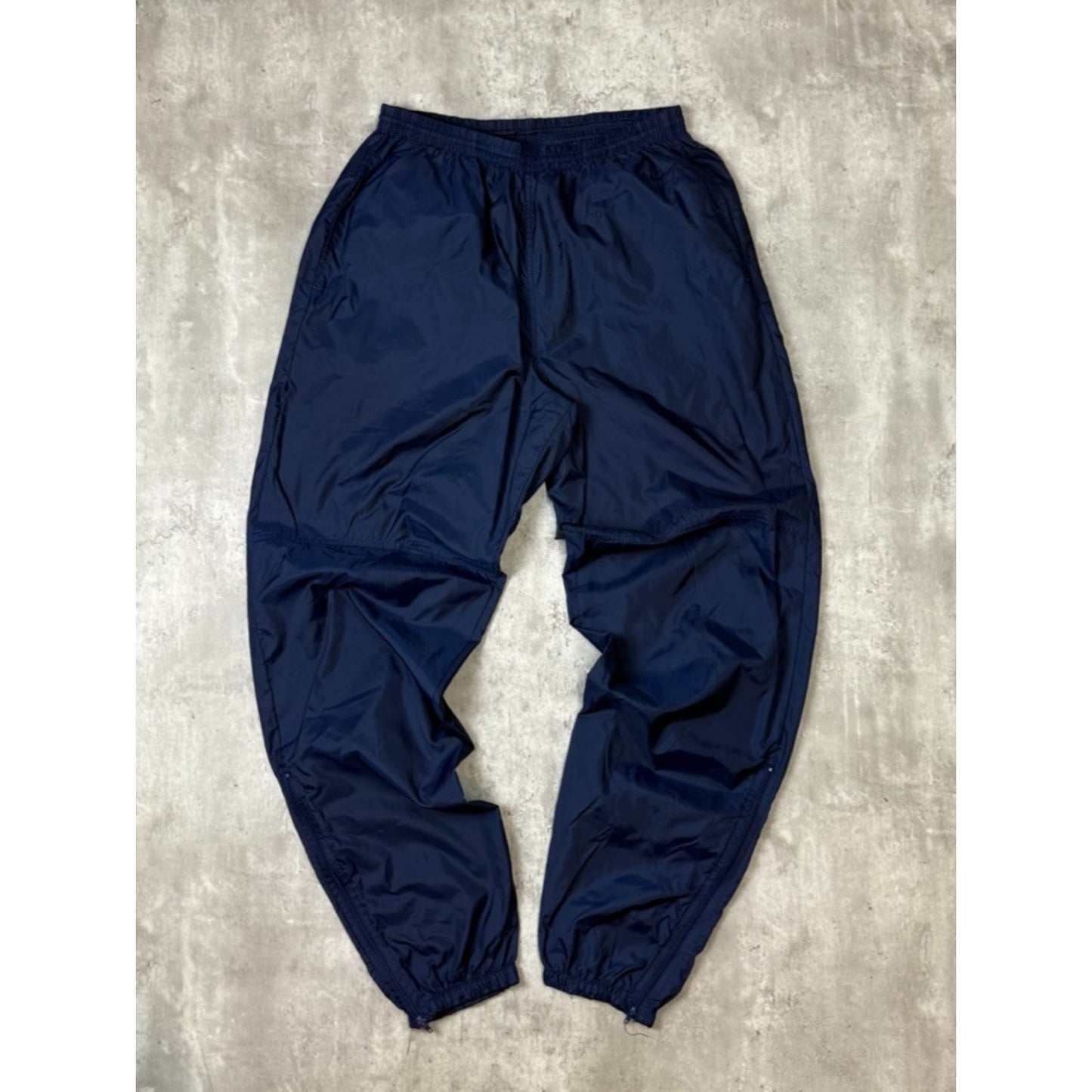 Vintage 90s Nike Tonal Embroidered Swoosh Nylon Track Pants Size Large