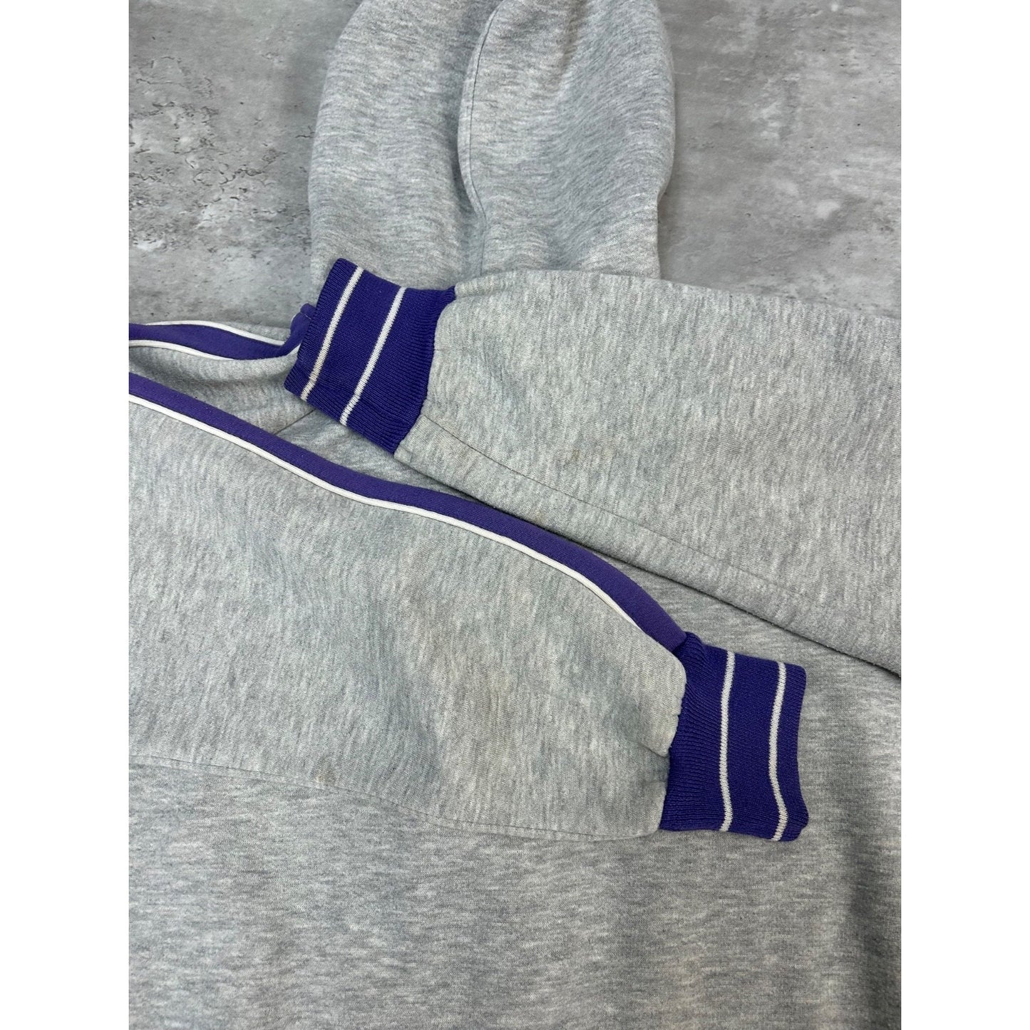 Vintage 80s/90s Nike Embroidered Mini Swoosh Tracksuit Hooded Sweatshirt Large