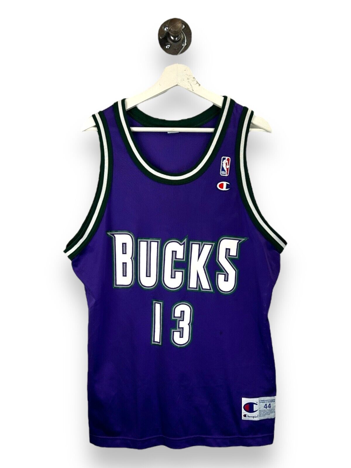 Vintage 90s Glenn Robinson #13 Milwaukee Bucks NBA Champion Jersey Size 44 Large