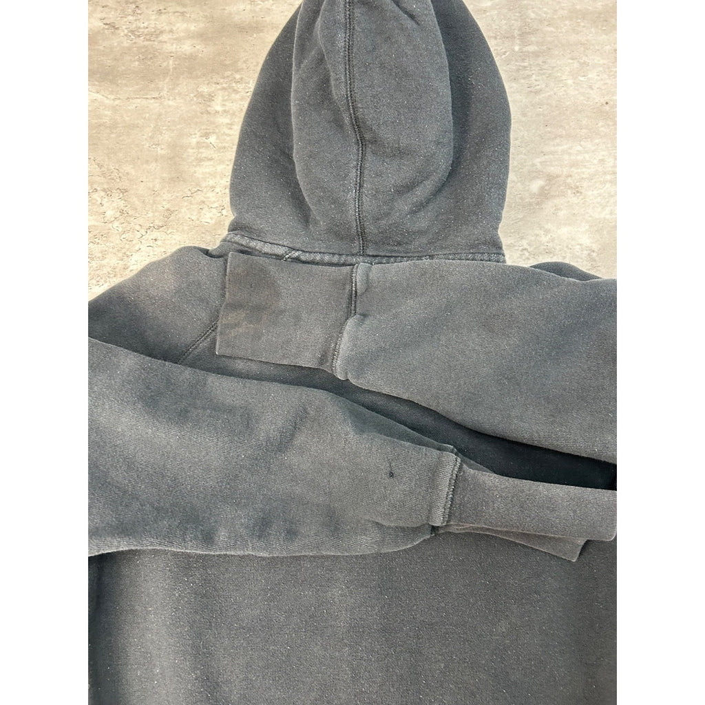 Vintage Women's Nike Graphic Swoosh Logo Full Zip Hooded Sweatshirt Size Large