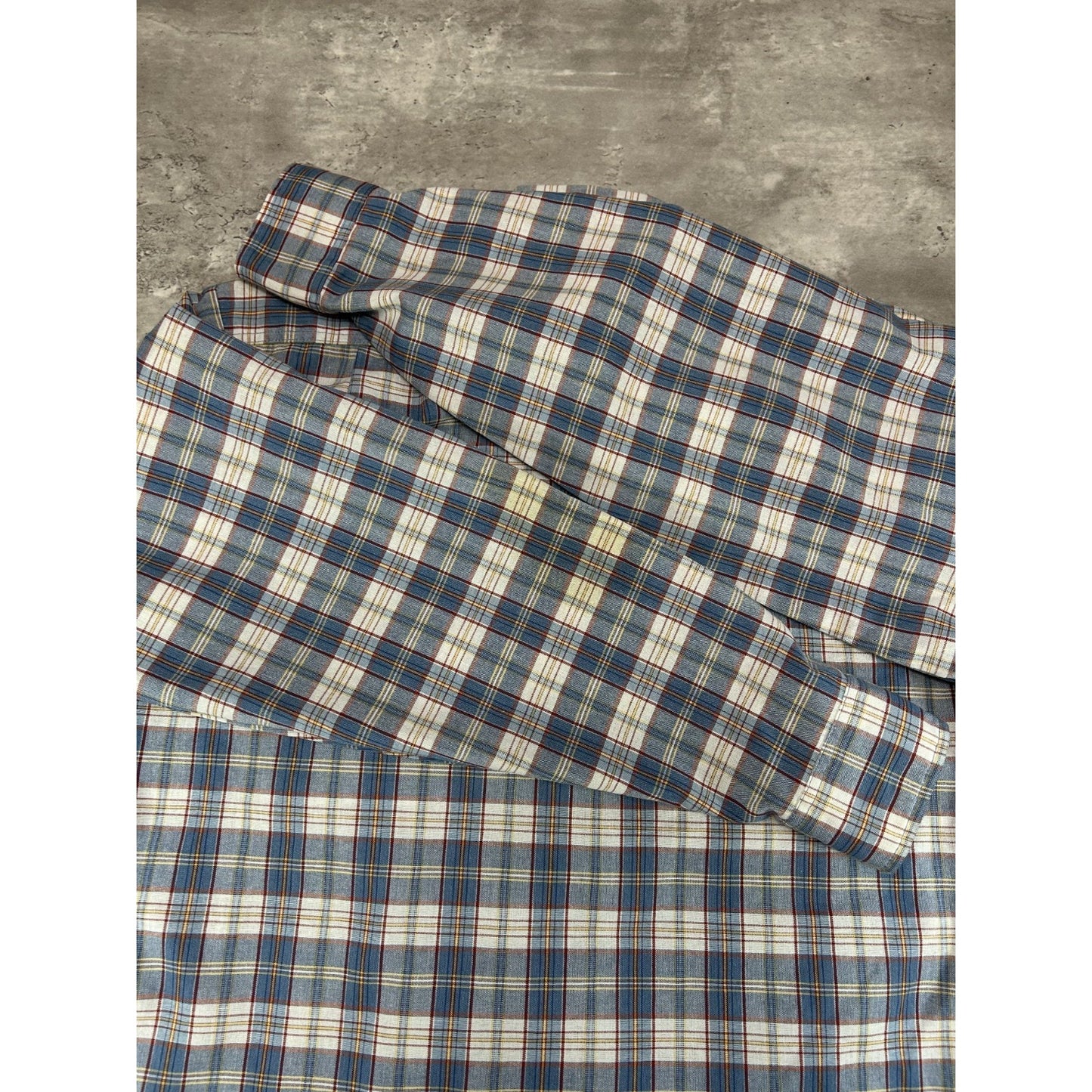 Vintage 80s/90s Big Mac Plaid Print Long Sleeve Button Up Shirt Size Medium