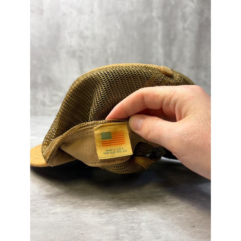 Vintage 1989 Carhartt Centennial Embroidered Patch Trucker Snapback Hat OSFA