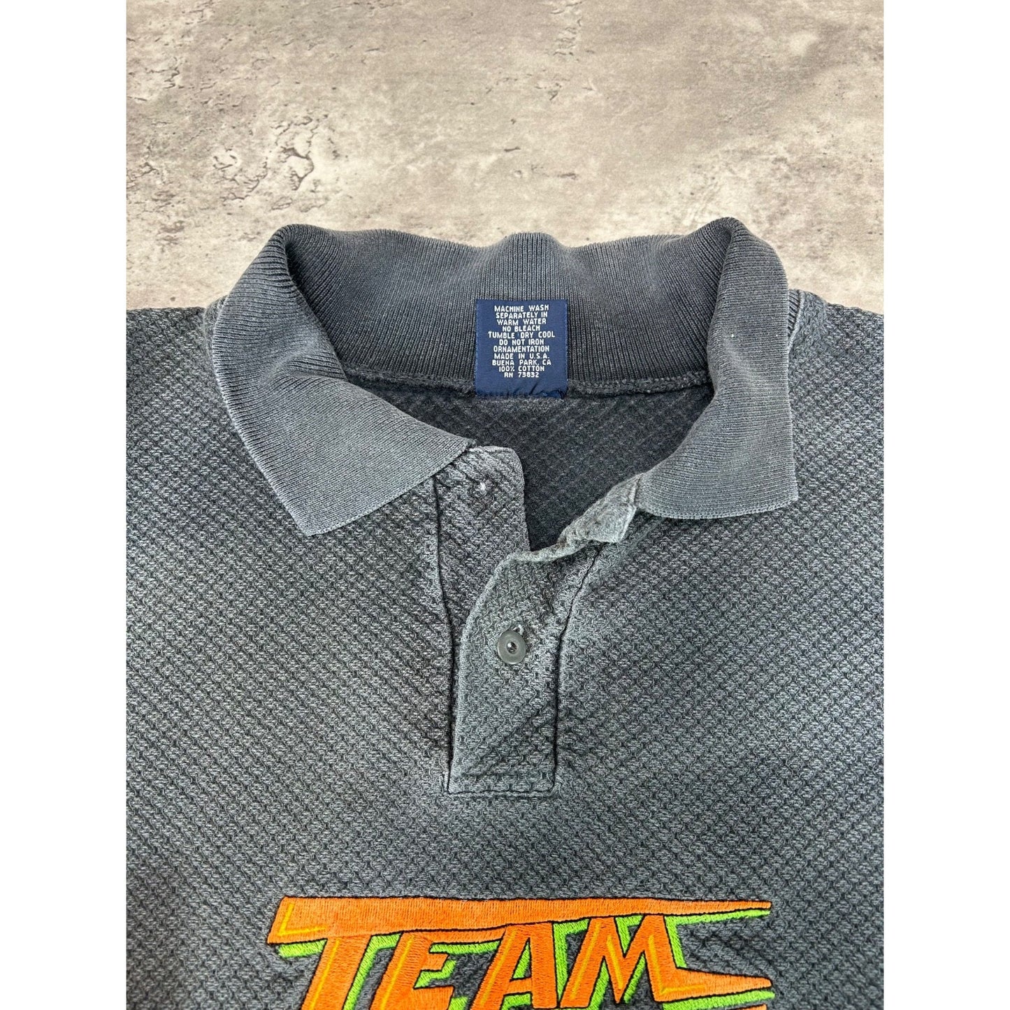 Vintage 90s Arctic Cat Team Arctic Racing Embroidered Collared Sweatshirt Sz XL