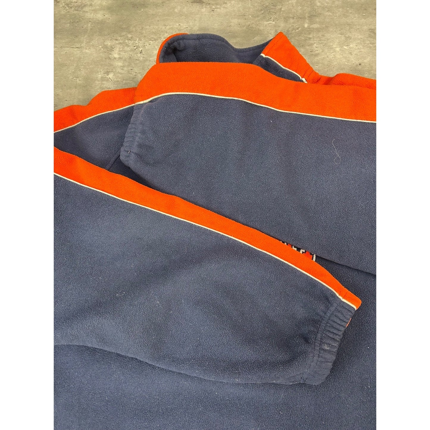 Vintage Detroit Tigers MLB Embroidered 1/4 Zip Fleece Sweatshirt Size XL