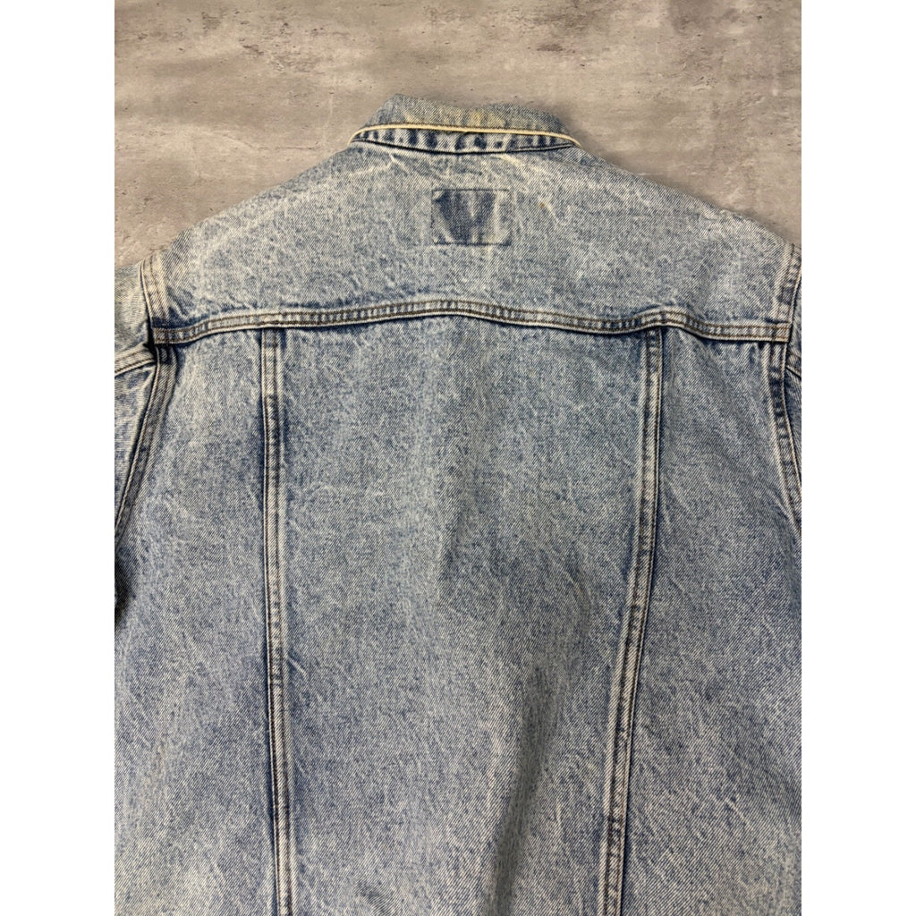 Vintage 90s Gap Denim Light Wash Denim Trucker Jacket Size Medium