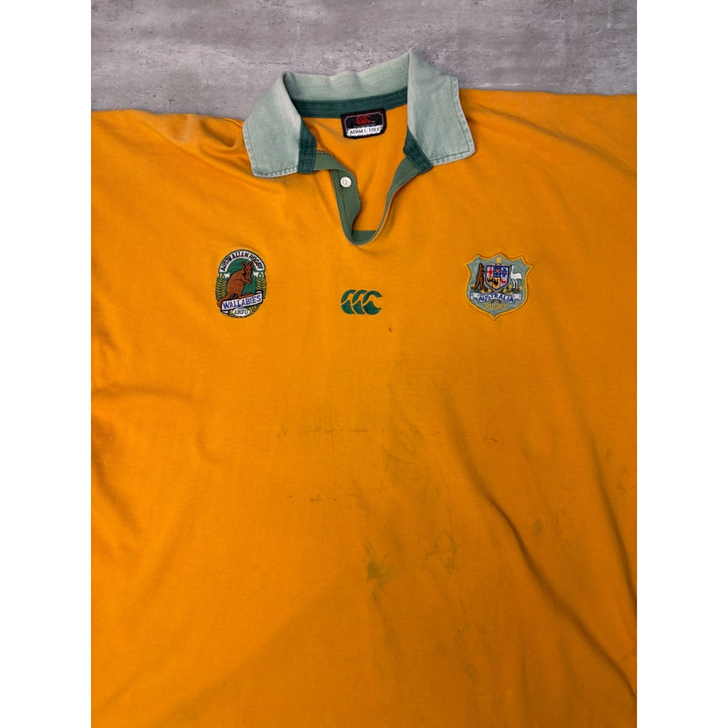 Vintage 90s Canterbury Wallabies ARFU Australia Rugby Jersey Size 2XL