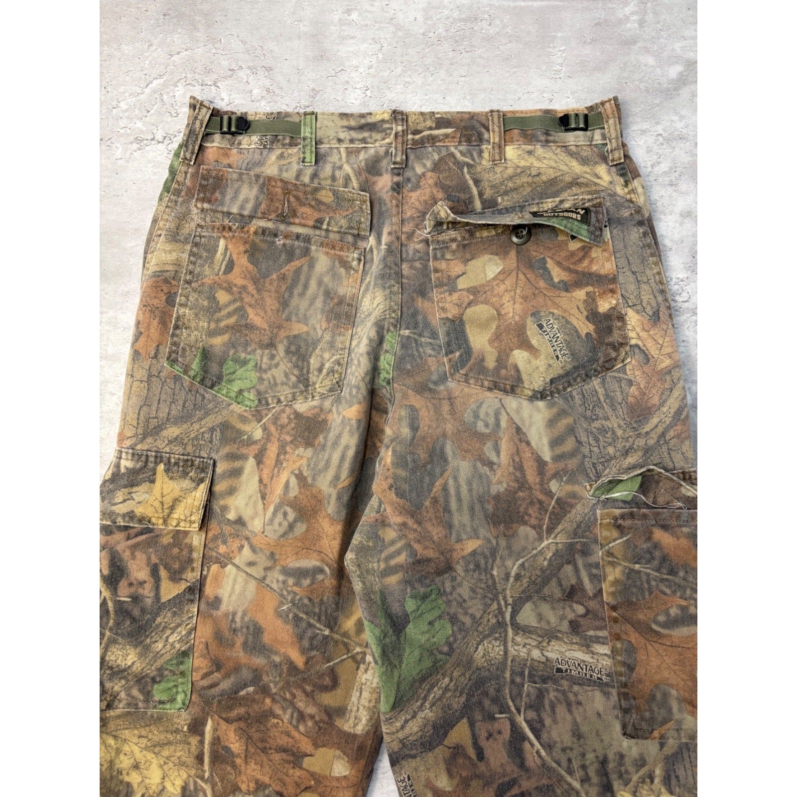 Vintage Spartan Advantage Timber Tree Camo Hunting Cargo Pants Size 33