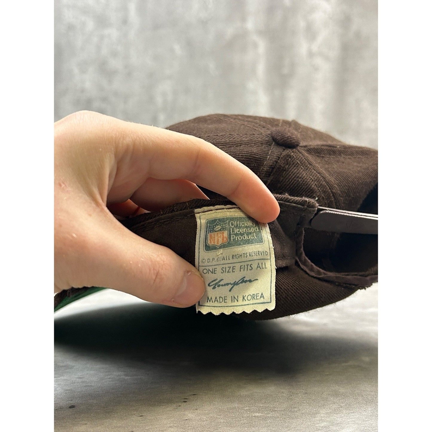 Vintage 90s Cleveland Browns NFL Embroidered Spellout Snapback Hat OSFA