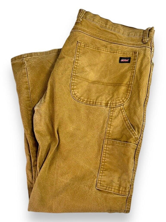 Dickies Canvas Work Wear Carpenter Pants Size 39W Beige