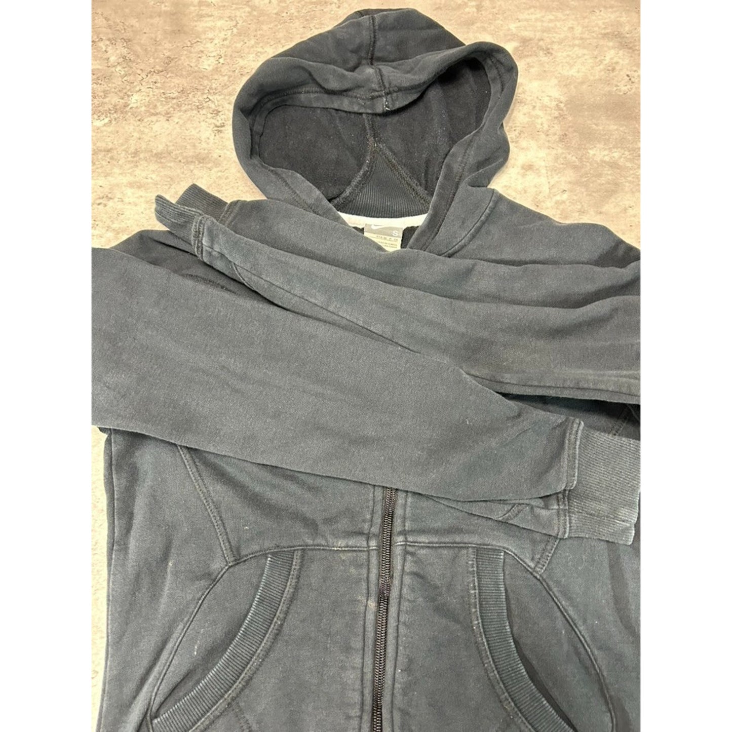 Vintage 2000s Nike Embroidered Logo Full Zip Hooded Sweatshirt Size Small YOUTH