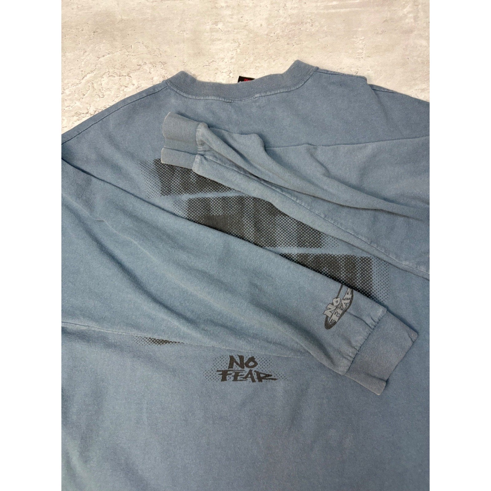 Vintage No Fear Cant Hit What You Cant See Long Sleeve T-Shirt Size Large