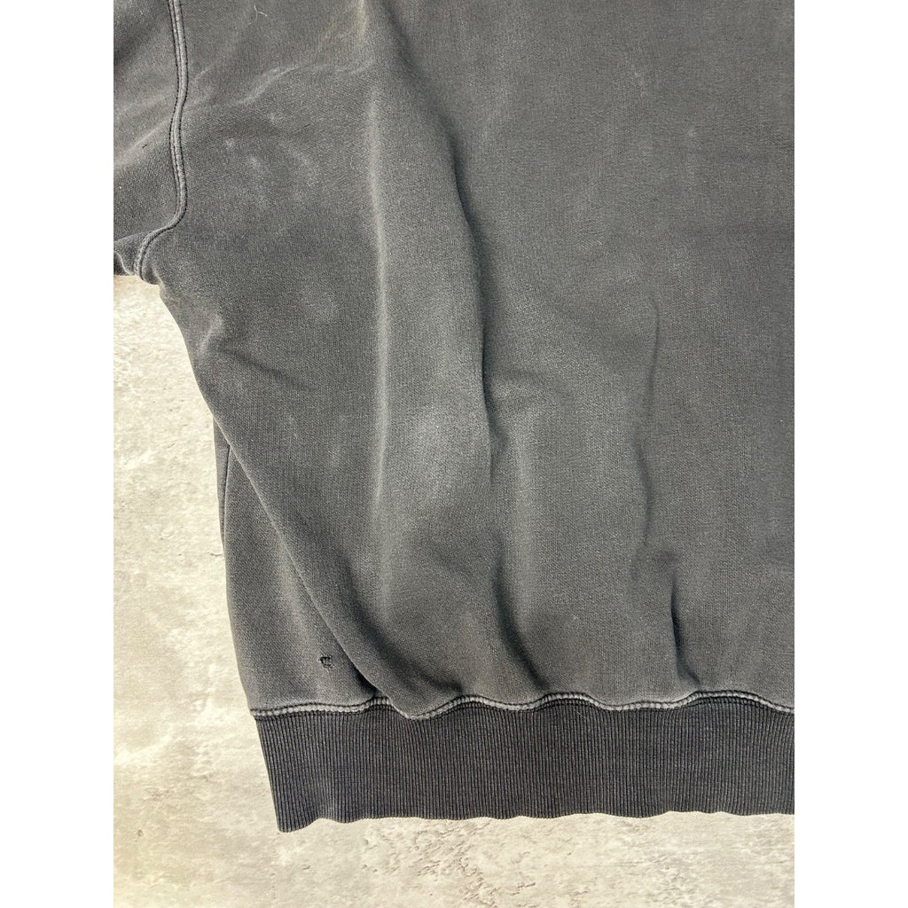 Vintage Harley Davidson Distressed Embroidered Logo Hooded Sweatshirt Size Large
