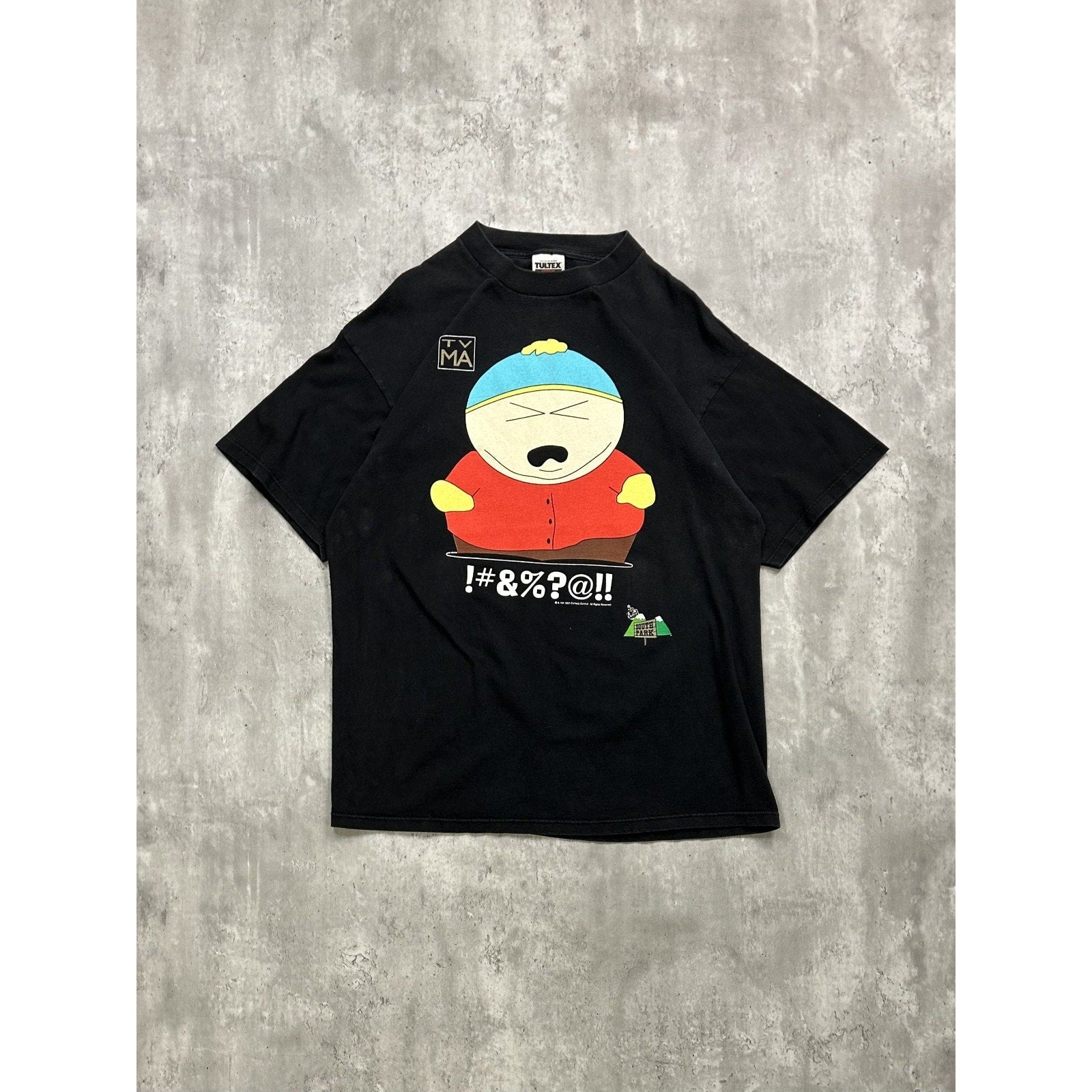 Vintage 1997 Cartman South Park TV Show Promo Cartoon Graphic T-Shirt Size XL