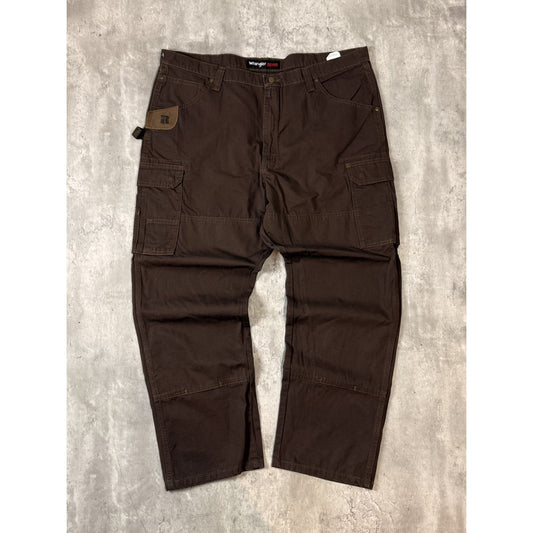 Vintage Wrangler Riggs Ripstop Canvas Workwear Cargo Carpenter Pants Size 43