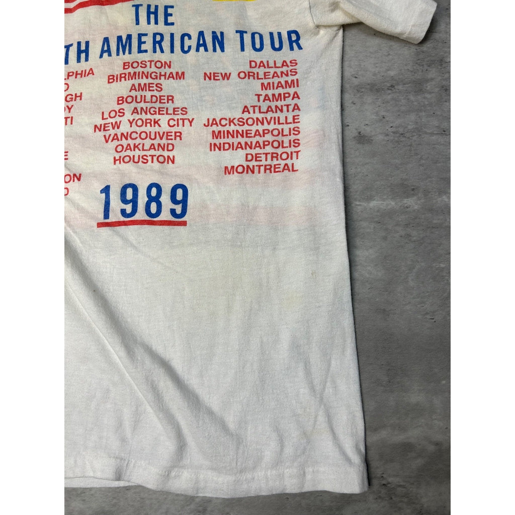 1989 The Rolling Stones North American Tour Rock Music Band T-Shirt Size Medium