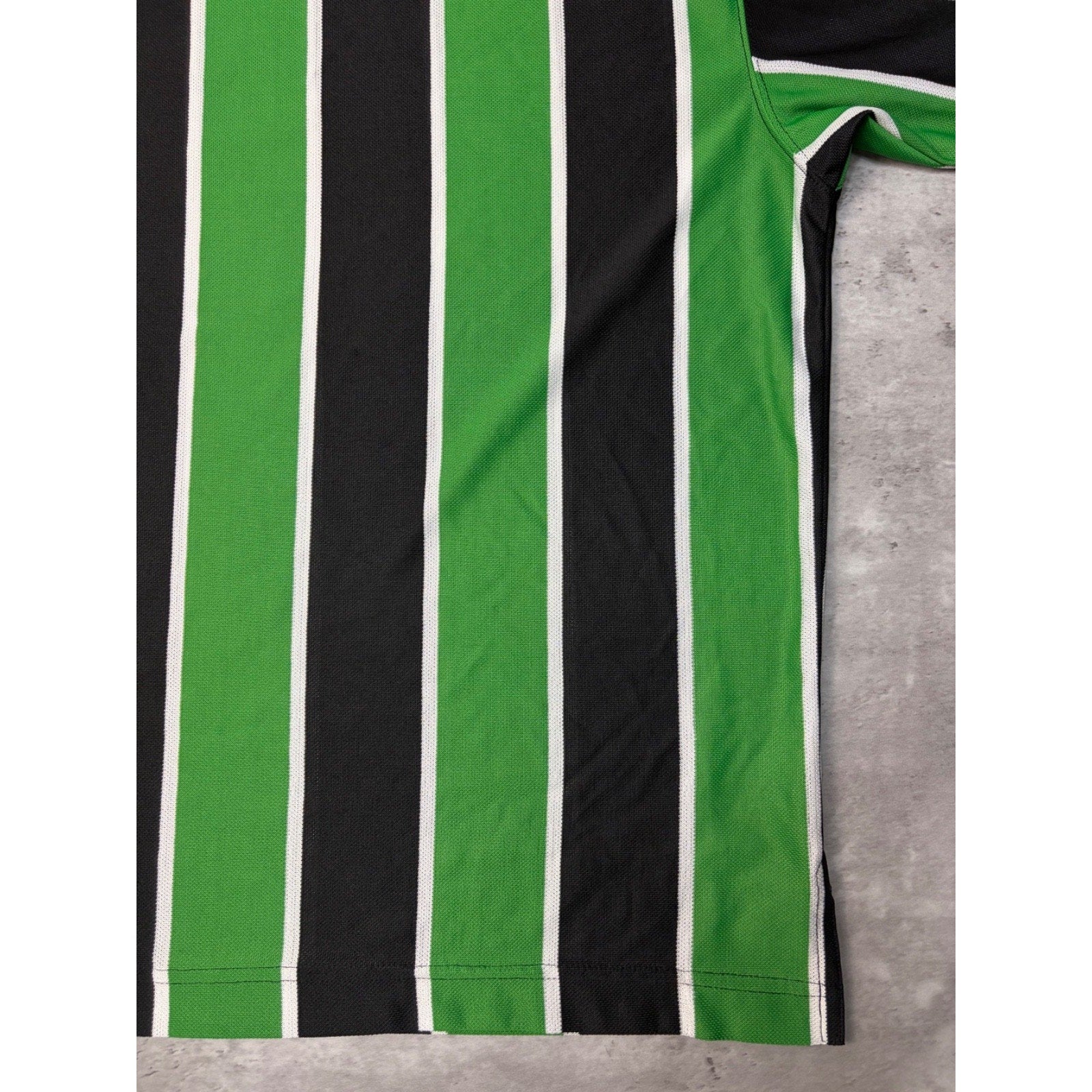 Vintage 90s Nike Embroidered Swoosh Striped Soccer Jersey Size Medium
