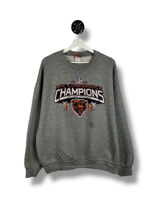 Chicago Bears NFL NFC Conference Champions Football Sweatshirt Size XL Gray