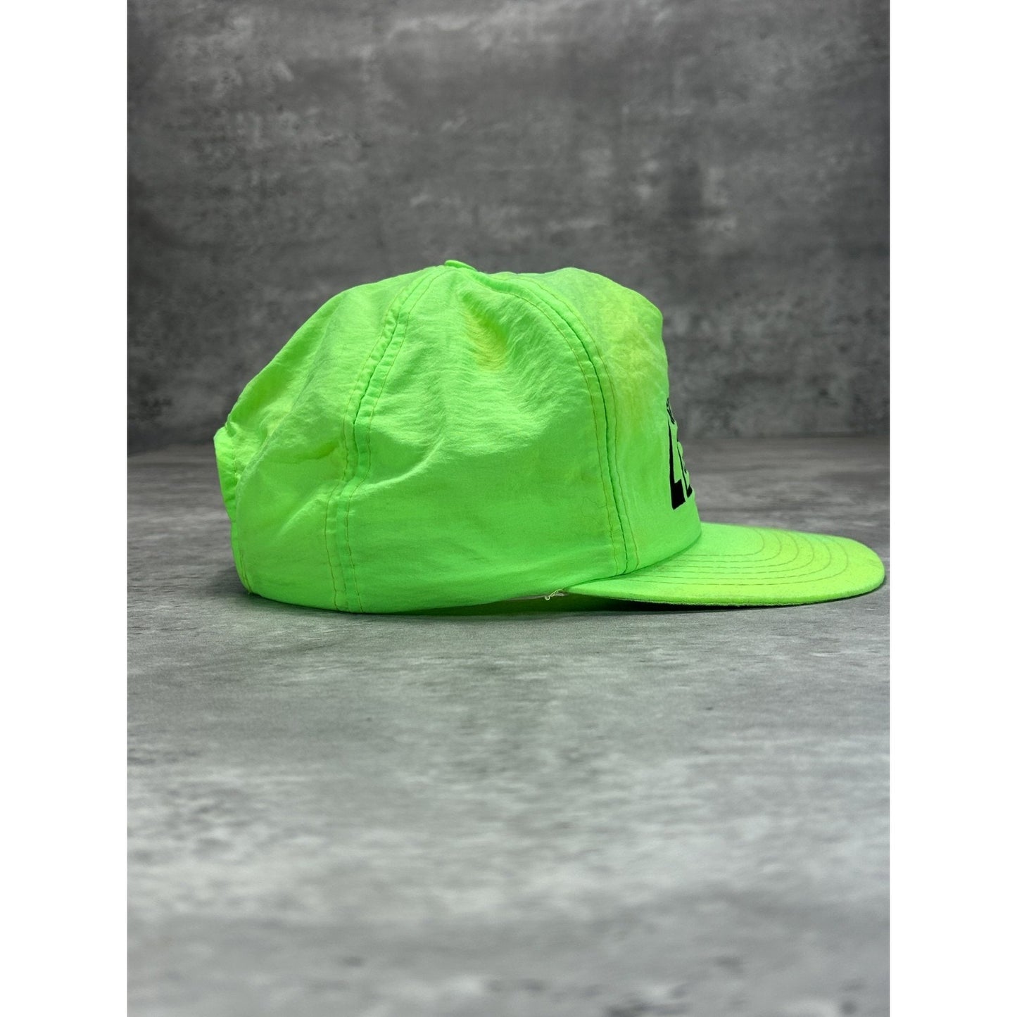 Vintage 1991 Skydome Champion Graphic Spellout Snapback Hat OSFA Neon Green