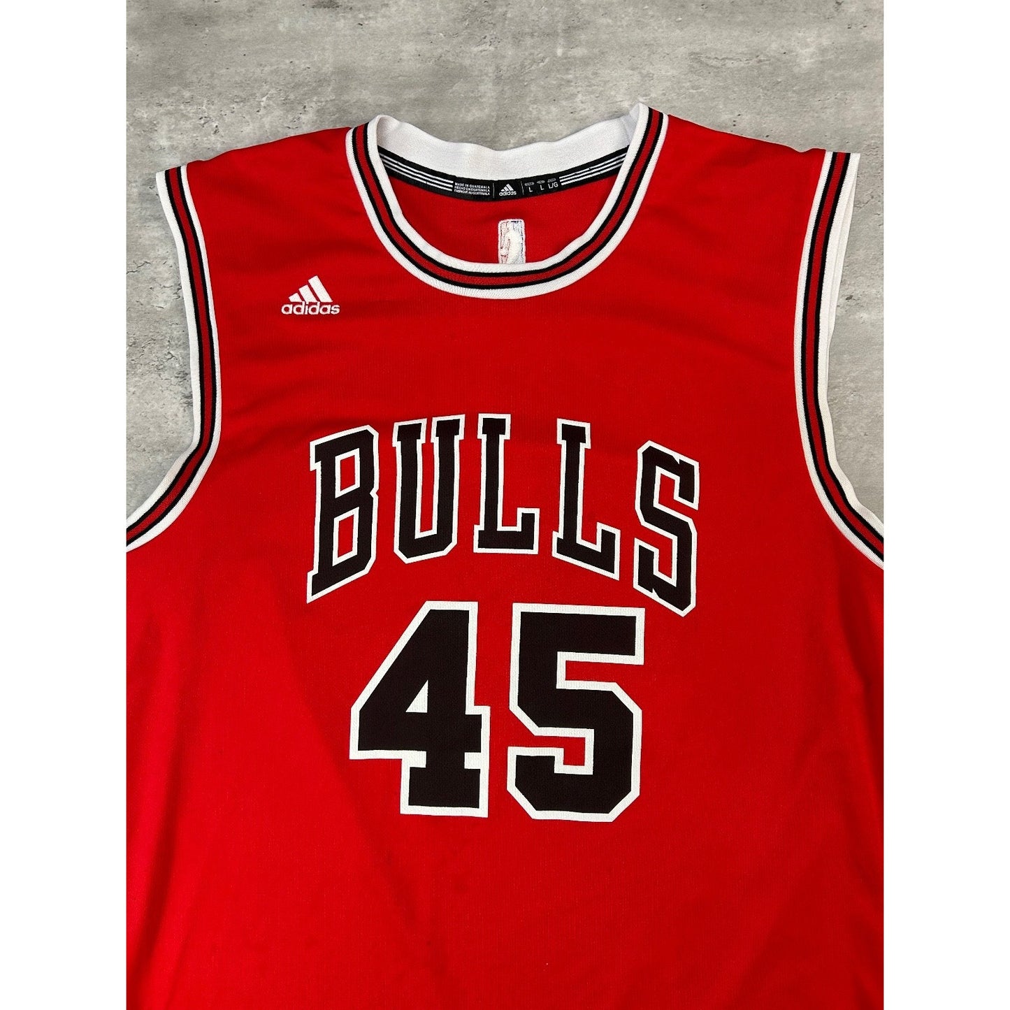 Denzel Valentine #45 Chicago Bulls Adidas Basketball Jersey Size Large