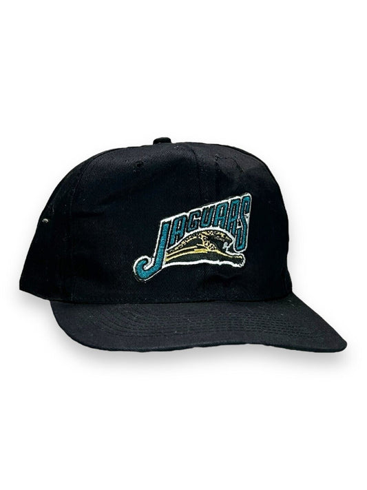 Vintage 90s Jacksonville Jaguars NFL Embroidered Banned Logo Snapback Hat OSFA