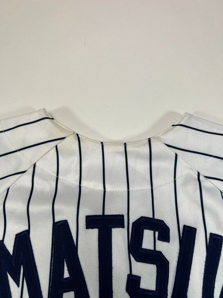 Vtg #55 Hideki Matsui New York Yankees MLB Pinstripe Majestic Jersey Sz Small