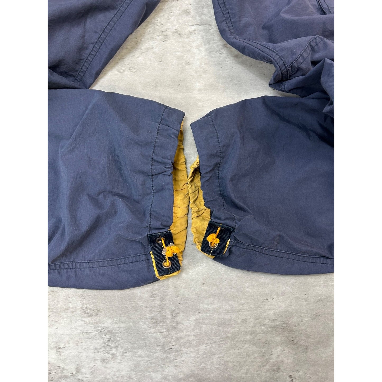 Vintage Y2K Sideout Nylon Cargo Windbreaker Pants Size 34 Blue