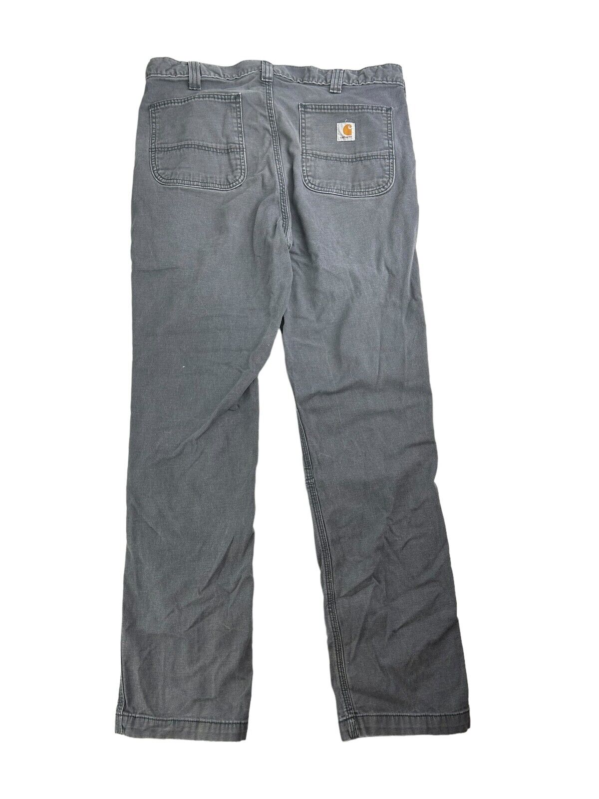 Carhartt Straight Fit Canvas Workwear Pants Size 37 Gray