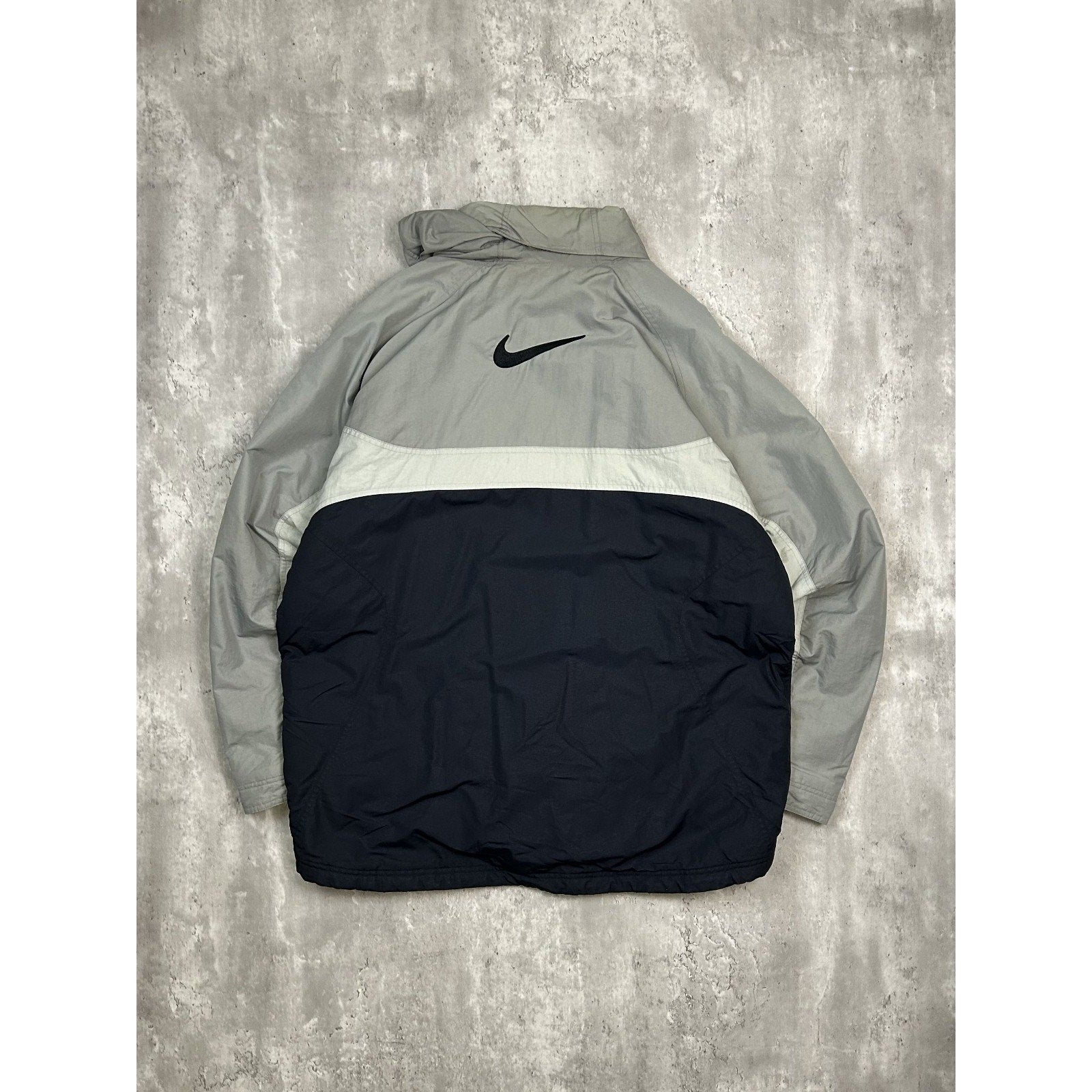 Vintage 2000s Nike Embroidered Swoosh Insulated Full Zip Jacket Size 2XL