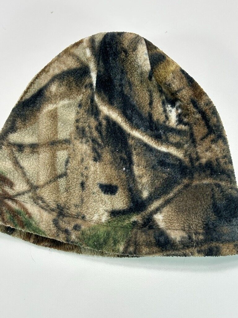 Vintage Reversible Camo Hunting Toque Embroidered Hat OSFA