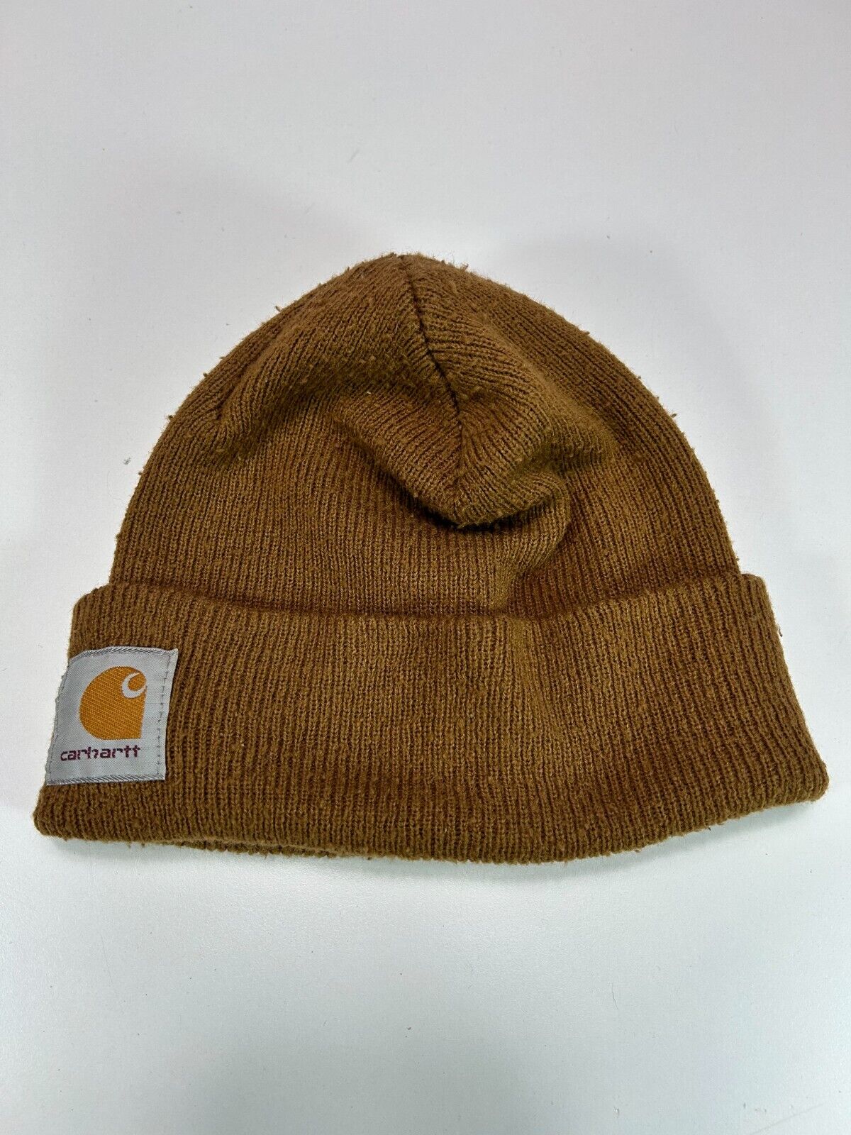 Carhartt Embroidered Patch Beanie Hat OSFA Beige