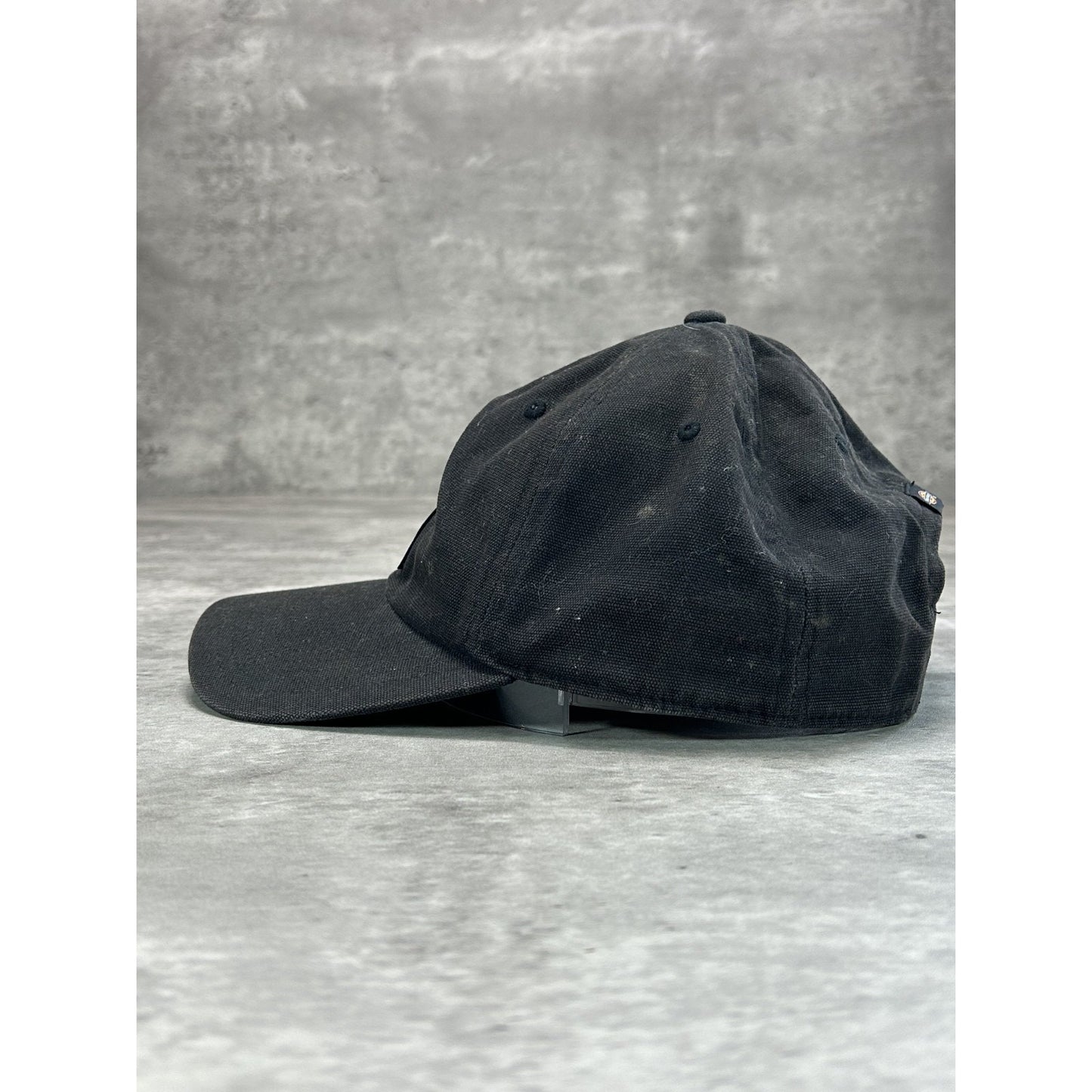 Vintage Dickies Canvas Workwear Embroidered Patch Snapback Hat OSFA Black