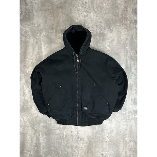 Vintage Walls Blizzard Pruf Canvas Workwear Hooded Active Jacket Size XXL