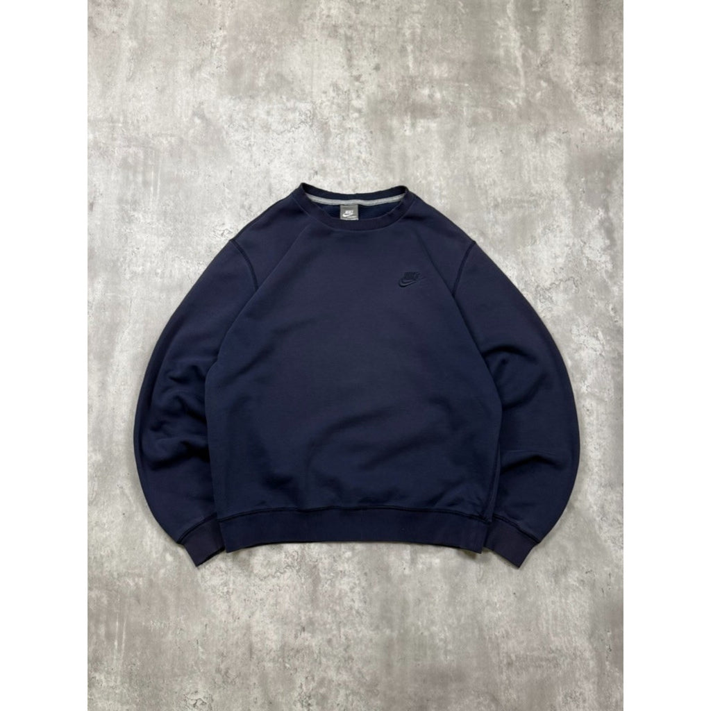 Vintage Nike Embroidered Tonal Logo Crewneck Pullover Sweatshirt Size Medium
