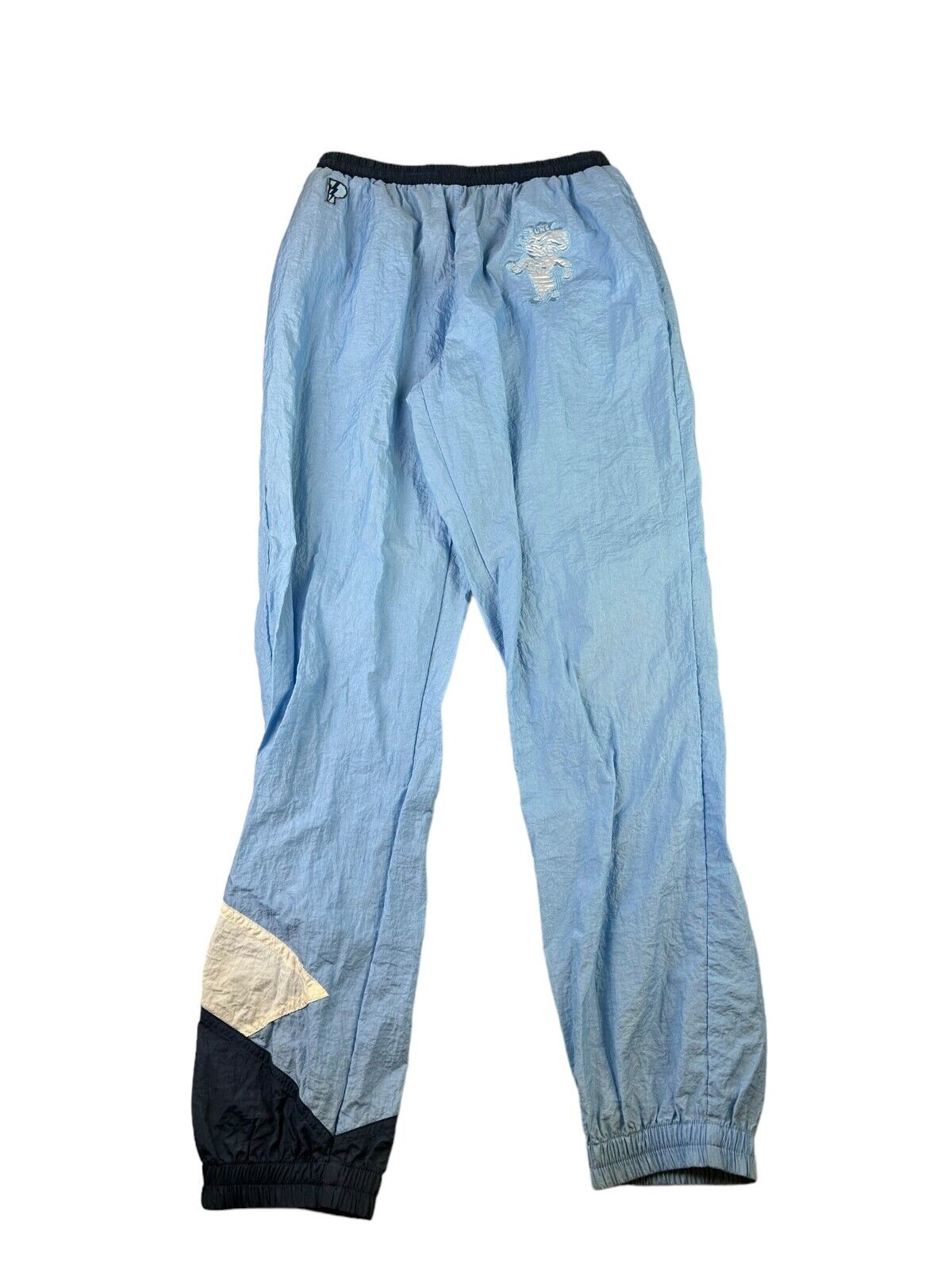 Vintage 90s UNC Tarheels NCAA Embroidered Pro Player Winbreaker Pants Size 28W