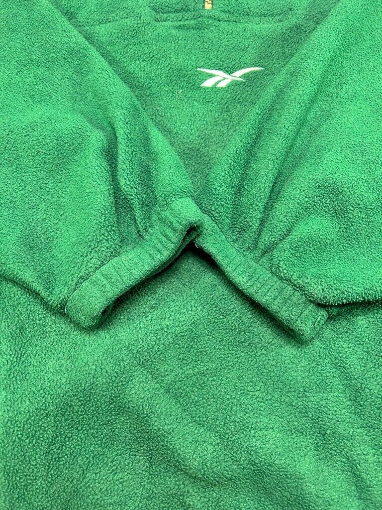 Vintage 90s Dartmouth Hockey Embroidered Fleece 1/4 Zip Reebok Sweatshirt Sz XL