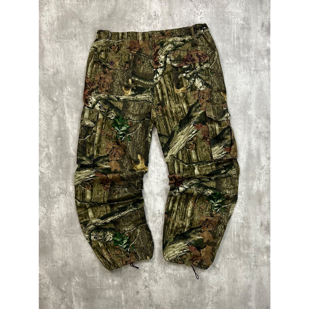 Vintage Womens Mossy Oak Breakup Camo Cargo Hunting Pants Size XL