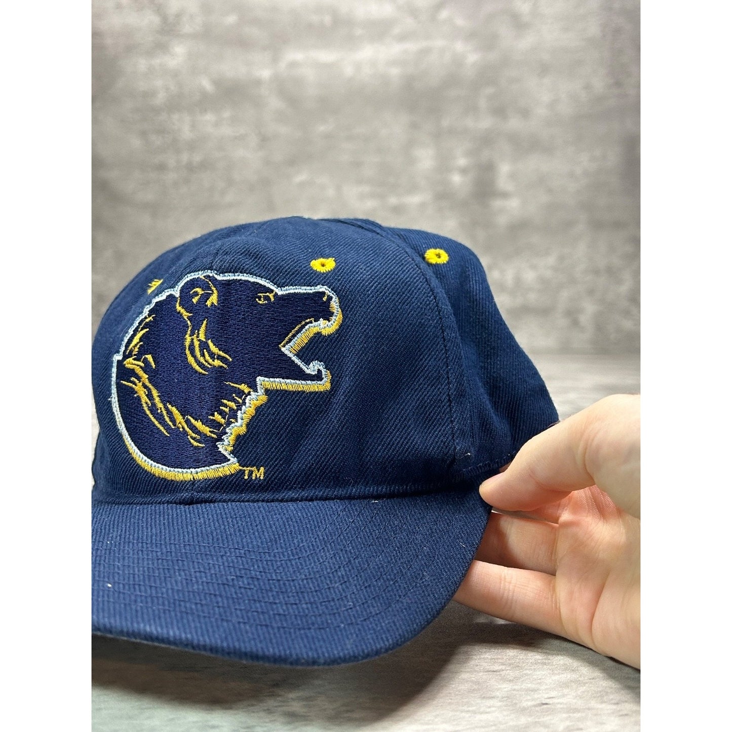Vintage 90s UCLA Bruins NCAA Embroidered Logo Fitted Hat Size 7 1/4
