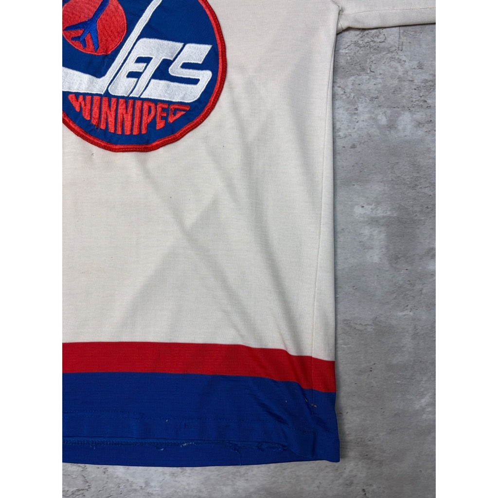Vintage 1970s/80s Winnipeg Jets NHL Stitched Hockey Jersey Size Medium