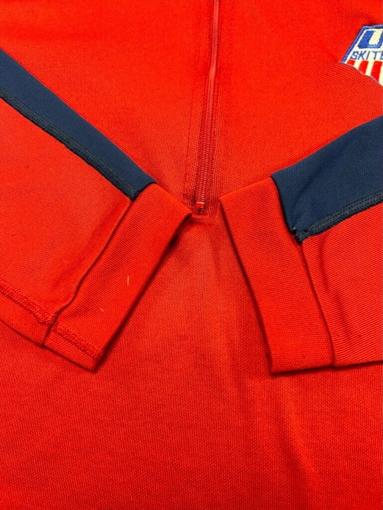 Vintage 90s Nike US Ski Team Olympics 1/2 Zip Warmup Sweatshirt Size Large