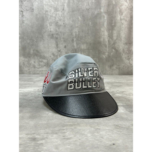 Vintage Coors Light Silver Bullet Graphic Spellout Beer Promo Hat OSFA