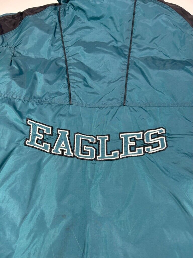 Vintage 90s Philadelphia Eagles NFL Insulated Full Zip Jacket Size XL YOUTH