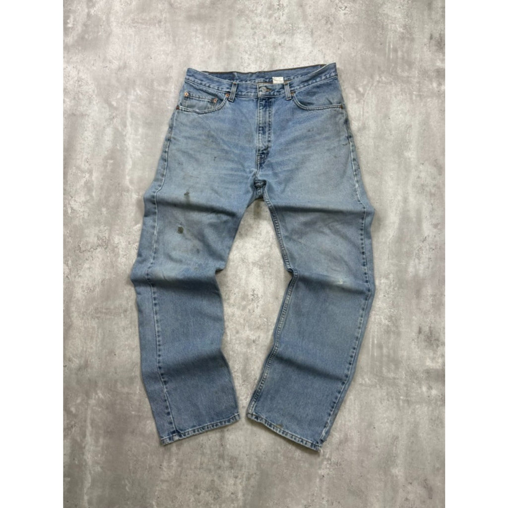 Vintage 90s Levis 505 Red Tab Light Wash Denim Pants Size 34