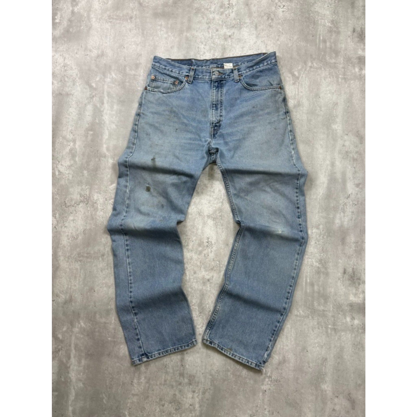 Vintage 90s Levis 505 Red Tab Light Wash Denim Pants Size 34